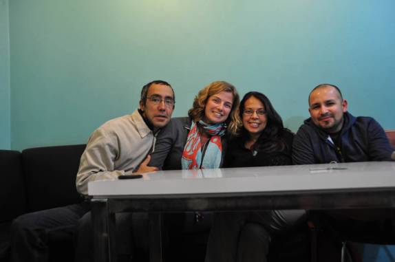 Reencontro, depois de quase 3 anos, com o Pablo e a Andrea, em Santiago, capital do Chile